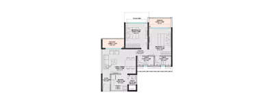 Godrej Boulevard, 2 BHK-569 Sq.ft