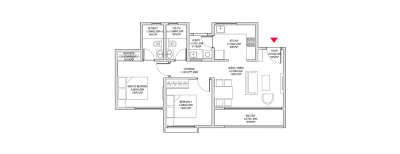 Godrej Elevate, 2 BHK-1137 Sq.ft