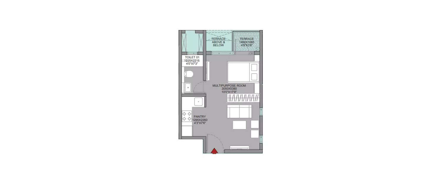 Floor plan for Studio