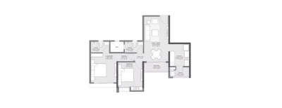 Godrej City, 2 BHK-753 Sq.ft