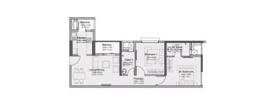 Godrej Nurture, 2 BHK-695 Sq.ft