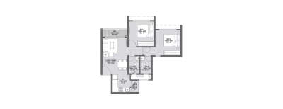 Godrej Park Greens, 2 BHK-569 Sq.ft