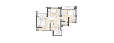 Godrej Prana, 2 BHK-670 Sq.ft