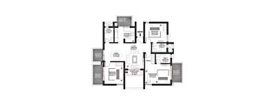 Godrej Premia Towers, 3 BHK-1712 Sq.ft