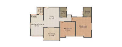 Godrej Sherwood, 2 BHK-1200 Sq.ft