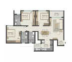 Wadhwa Platina Kolshet Road - Unit Floor Plans