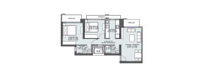 Wadhwa Solis, 2 BHK-584 Sq.ft