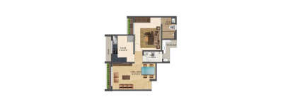 Wadhwa Solitaire, 1 BHK-446 Sq.ft