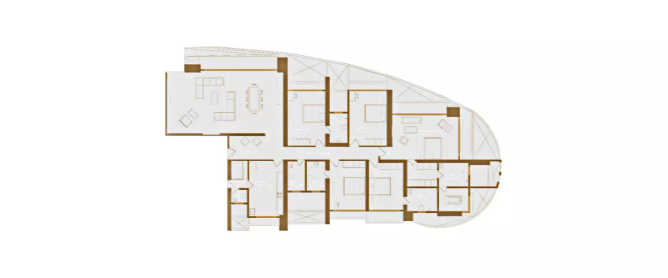 Marathon Monte Carlo Mulund - Floor plan 5 BHK 2930 Sq.ft