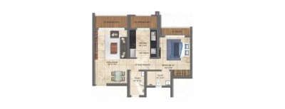 Regency Antilia, 1 BHK-518 Sq.ft