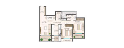 Regency Orion, 2 BHK-1145 Sq.ft