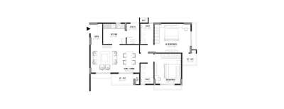 Orchid Lakeview, 2 BHK-1252 Sq.ft