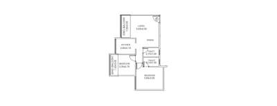 Satyam Imperia, 2 BHK-517 Sq.ft