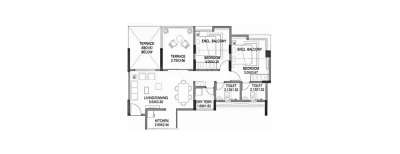 Paranjape Azure Aster, 2 BHK-1020 Sq.ft