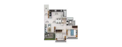 Jhamtani Ace Atmosphere, 2 BHK-725 Sq.ft
