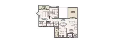 Paranjape Schemes Yuthika, 2 BHK-1186 Sq.ft