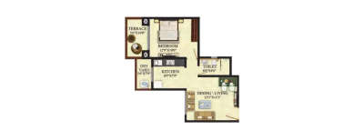 Puranik Aldea, 1 BHK-620 Sq.ft