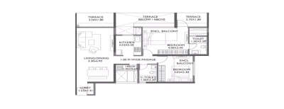 Paranjape Opulus Codename Trademark, 2 BHK-620 Sq.ft