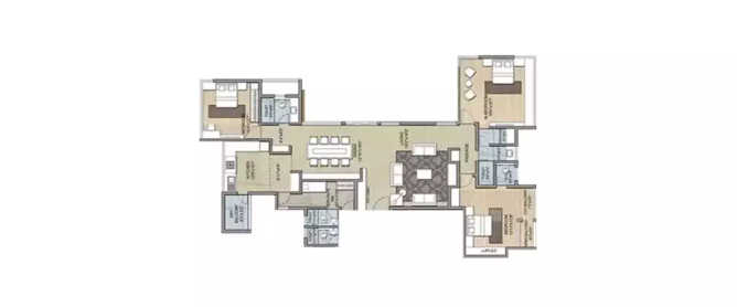 Paranjape Schemes Punarvasu Deccan Gymkhana - Floor plan 3 BHK 1500 Sq.ft