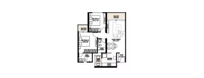 Purva Aspire, 2 BHK-718 Sq.ft