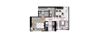 GHP Dream Of Powai, 1 BHK-458 Sq.ft