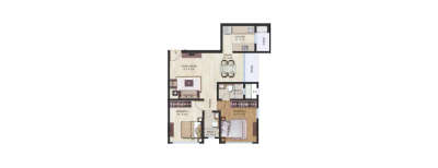 GHP Vaishakh, 2 BHK-675 Sq.ft