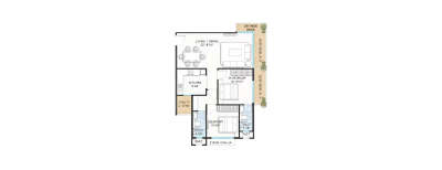 Hubtown Celeste, 2 BHK-1162 Sq.ft