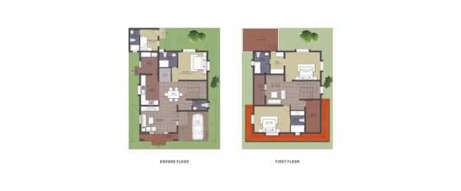 Alliance Bougainvillea Papanthangal - Floor plan 3 BHK 2224 Sq.ft