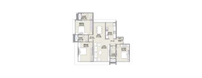 Chandak 49 Ideal, 3 BHK-1110 Sq.ft