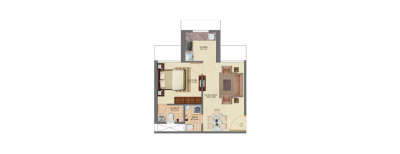 Chandak Codename Stella, 1 BHK-391 Sq.ft
