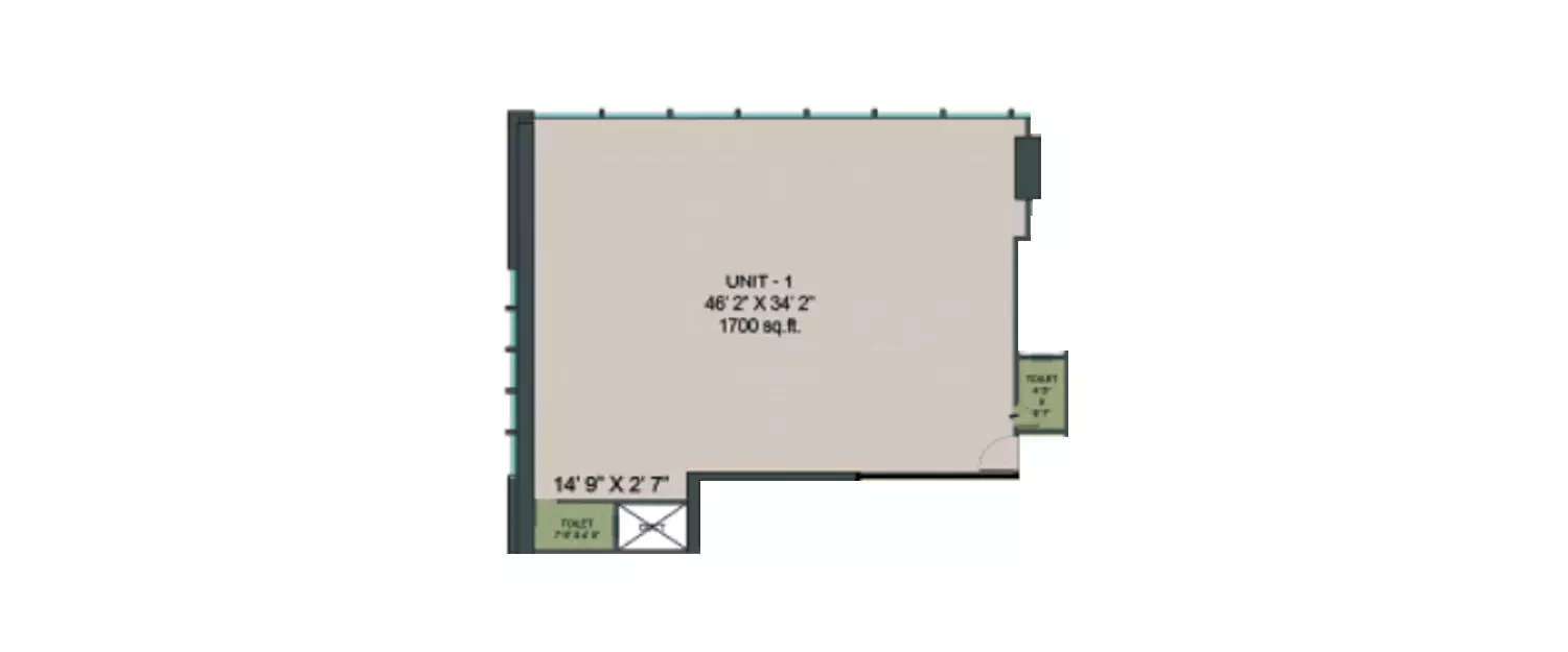 Floor plan for Commercial Office