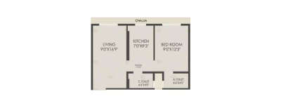 Gurukrupa Gangav, 1 BHK-411 Sq.ft