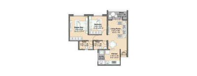 Kohinoor Tinsel Town, 2 BHK-702 Sq.ft