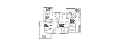Kohinoor Reina, 2 BHK-646 Sq.ft