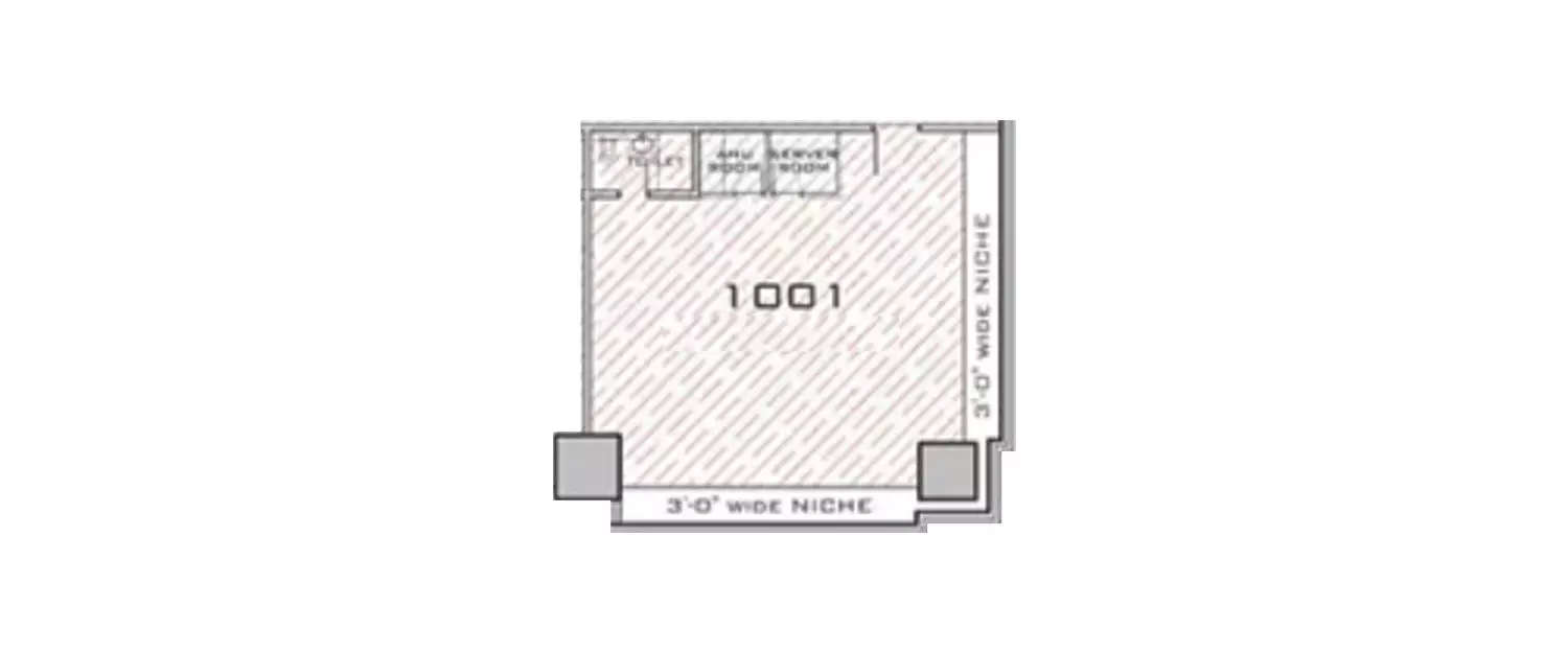Floor plan for Commercial Office