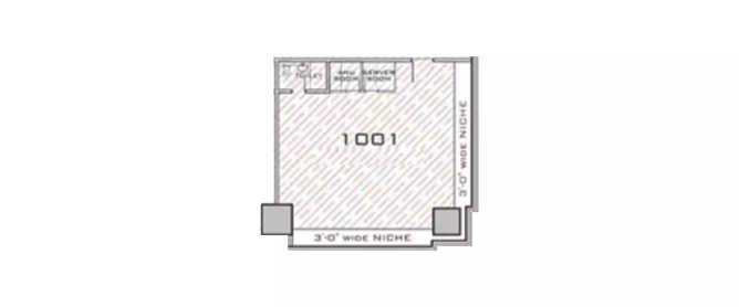 Kohinoor Square Altissimo Dadar - Floor plan Commercial Office 807 Sq.ft
