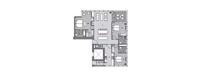 Lodha Altamount, 3 BHK-1782 Sq.ft
