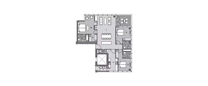 Lodha Altamount Tardeo - Floor plan 3 BHK 1782 Sq.ft