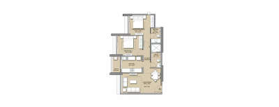 Lodha Primo, 2 BHK-732 Sq.ft