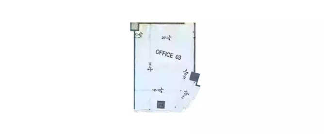 One Lodha Place Lower Parel - Floor plan Commercial Office 675 Sq.ft