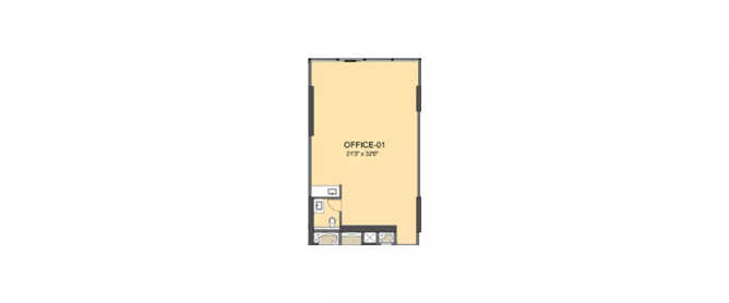 Lodha Codename Business Gain Wadala - Floor plan Commercial Office 702 Sq.ft