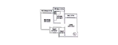 Lodha Panacea, 1 BHK-495 Sq.ft