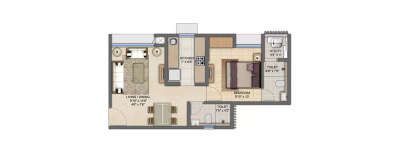 Lodha Prime Square, 1 BHK-567 Sq.ft