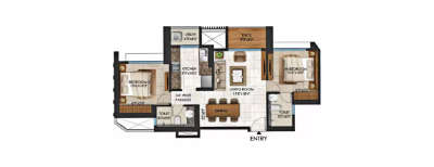 Lodha Codename Limited Edition, 2 BHK-750 Sq.ft