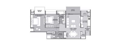 Lodha Xclusive, 2 BHK-732 Sq.ft