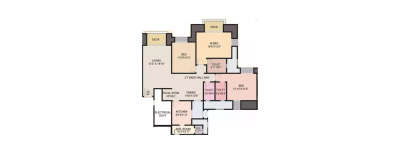Hiranandani Bridgewood, 3 BHK-1960 Sq.ft