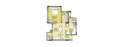 Puravankara Manhattan Condos, 1 BHK-620 Sq.ft