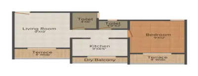 Arihant Anmol, 1 BHK-316 Sq.ft