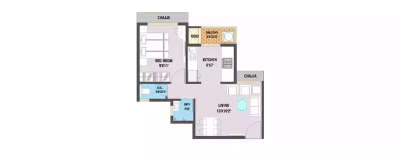 Arihant Anaika 1, 1 BHK-364 Sq.ft