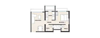 JP Codename Stay Close, 1 BHK-373 Sq.ft